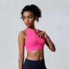 2023NEW YOGA OUTFIT Kvinnor Naken Känns Sports Bras Stuffsäker underkläder som kör Väst Gym Cross Back Träning Bh Sportswear Tops Original