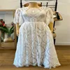 Full Lace Beach Boho Wedding Dress for Bride Short Sleeve Open Back Civil Greek Rustic Country Bridal Dress Vestido de Novia 2023 HIPPIE ELEGANT BOHEMIAN BRIDE GOWN