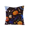 Oreiller couverture d'Halloween Cartoon Pumpkin imprimé 45 Sofa Seat lin coton carré oreillers décoratifs