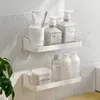 Bathroom Shelves Storage Wall Mount Shelf Organizer Shower Rack Shampoo Gel Holder Accessories 230817