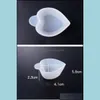 Mesures des testeurs Mélange de couleur réutilisable SILE Cup mini UV Résine Epoxy Mesuling Dish Dish Drop Livrot Jielry Equipment OTCVI