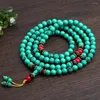 Strand Turquoise Bransoletka 8 mm Bohemian 108 Krzyki Biżuteria Hurtowa urok dla mężczyzn i kobiet Prezent będzie używany jako naszyjnik