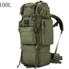Школьные сумки 100 л крупные мужчина военный рюкзак высококачественный водонепроницаемые утолщенные рюкзаки для оксфордских рюкзаков с дождевым покрытием 230817