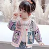 Pull filles cardigan chandails nouveau printemps automne enfants dessin animé manteaux enfants filles bébé chandails décontracté coton vêtements hauts x0818