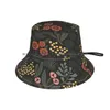 Berets Night Garden Vailies Krat Kat kwiat kwiatowy wzór vintage Retro Proste botaniczne skandynawskie Brimless Brimless Skullcap