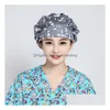 Beanie/Skull Caps Nurse Beanie Restaurant El Kitchen Chef Puffy Hats Bakery Cooking Cap Uni Catering Work Hat Cartoon Printing Coffee Dhj2R