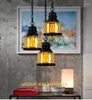 Kolye lambalar Vintage Loft Endüstriyel Amerikan Ülke Cam Edison Lamba Mutfak Yemek Oturma Odası Modern Ev Aydınlatma Fikstür