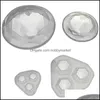 Other 4Pc Diamond Transparent Dried Flower Decorative Uv Resin Liquid Sile Molds For Making Jewelry Handcraft Pendant Tools Drop Deliv Ottx7