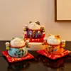 Objets décoratifs Figurines 45 pouces chambre céramique maneki neko piggy bank luxe chanceux chat home fortune box coussin bac de bureau