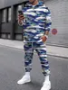 Tracksuits voor heren IP OP 3D Plaid Line Print Pants Set Cool Heren/Dames 2-delige tracksuitsets Sprin Autumn Menswear