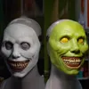 Feestmaskers Halloween Luminous Horror Mask Grudge Grudge Hedging Zombie Mask Masquerade Party Cosplay Props Long Hair Ghost Scary Masks Gift 230817