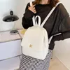 Skolväskor högkvalitativa kvinnor pu läder ryggsäck mode damer reser axelväska för tonåring flickor designer kvinnlig liten ryggsäck