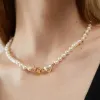 Designer Necklace Saturn Heart Necklace Pearl Choker Necklace Designer Women Luxury Jewelry Gold and Silver Chain Necklace