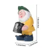 Objets décoratifs Figurines 1Pc Fairy Garden Drunk Gnomes Miniature Ornements Set Mini Nain Porc Statues pour Jardinière Pot De Fleurs Décor Accessoires 230818