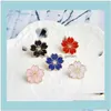 Broches broches Cherry Flower Gold Color Buttons épingles Badges sacs de style japonais Gift Girls Hnm3g Tuhx2 Drop Livrot Dhs7g