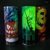 Tumblers Sublimation 20oz Luminous Skinny Tumbler Stainless Steel Halloween Glow In The Dark Water Cup With Seal Lid For Christmas Party