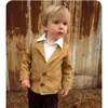 Jackets Single Breasted Slim Fit Suits for Children Casual Notch Collar Boy's Suit Blazer Solid Color Formal Coat Kids Custome 230817