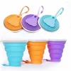 Cups Saucers Folding Food Grade Water Cup Travel Silicone Retractable Coloured Portable Outdoor Coffee Mouthwash