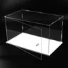 Nyhetsartiklar Akryl Display Case w/H Door Countertop Organizer Dammtät utställning för figur/Toy/Collectibles/Gundam/Car/Model/Lego/BlindBox 230817