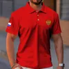 Polos para hombres España Polo Camisa Verano Manga corta Camiseta para hombres Moda Negocios Tops transpirables Camisetas de gran tamaño Alemania Hombre Ropa 230817