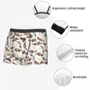 Underpants Men Furry Fuoco di pellicce Modella animale da animale Cryptide Shorts Shorts Shorts Shorts Homme Mid Waist S-XXL