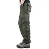 Men's Jeans 2023 Spring Mens Cargo Pants Khaki Military Men Trousers Casual Cotton Tactical Big Size Army Pantalon Militaire Homme 230817