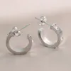 Designer -Ohrringe Mode Titanium Stahl Nägel Schraubendreher Ohrmanschettenlove Ohrringe für Herren und Frauen Gold Silber Schmuck für Liebhaber Ehepaar Geschenk