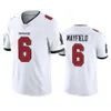 Tampa''Bay''Buccaneers''Men 6 Baker Mayfield 12 Tom Brady 87 Rob Gronkowski 9 Joe Tryon Mulheres Juventude Branco Personalizado Vapor Limited Jersey