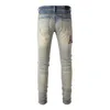 New Mens Jeans designer jeans haute qualité mode hommes jeans cool style luxe designer denim pantalon en détresse déchiré biker noir bleu jean slim fit moto