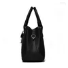Portafoglio femminile e borsa a tracolla della borsetta, borsa a tracolla del designer femminile, nero // bianco, borsetta