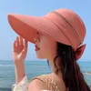 Breite Krempeln Hüte Sommerhut Abnehmbarer Kappe Top mit Reißverschluss leeres Anti-UV