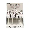 Pcs/lot Creative Milky Cows Hairball Gel Pen Cute 0.5mm Black Ink Pens Stationery Office School Writing Supplies