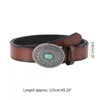 Belts Adjustable Turquoise Buckle Belt Fashion Universal Teens Man Waist For Coat Skirts Jeans