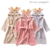 Pajamas Children's Christmas Deer Shower Gel Girls' Fleece Pajamas Baby Cartoon Pajamas Baby Pajamas Baby Rob Children's Christmas Gift Girls and Boys Z230818