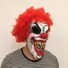 Party Masks Horror Halloween Clown Evil Overhead Latex Costume Masque Scary Red Hair Cosplay accessoires drôles 230817