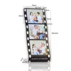 DHL200pcs Frames Sublimation DIY White Blank Aluminium Single Sided Art Rectangle Flexible Photos Mouldings