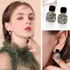 Dangle Earrings Retro Design Light Luxury Earring For Women Inlaid Sparking Hand Rhinestone