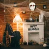 Other Event Party Supplies Halloween Glowing Skull Bells Eye Luminous Skeleton Tricky Bell Touch Control Electric Battery Powered Funny Novelty Spooky Toy 230818