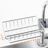 Food Storage Organization Sets Drainer Soap Stainless Dishcloth Rag Steel Sponge Shelf Adjustable Rack Dry Kitchen Basket Finishing Faucet Towel Pool 230817