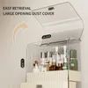 Cabinet de rangement cosmétique 1pc, boîte de finition de toilette transparente avec tiroirs, boîte de rangement à coupsures de bureau à l'épreuve des poussières, boîte à lèvres Vanity, rack de produits de soins de la peau,