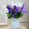 装飾的な花の花輪人工花ヒアシンスブランチ偽のプラスチックグリーンシュラブホームウェディングデコレーションガーデンホテル結婚誕生日HKD230818