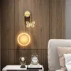 Стеновая лампа современная светодиодная гостиная устанавливает антикварные деревянные шкивы деко деревенские внутренние огни светильника