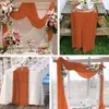 Столовый бегун 6pack Terracotta Chefon Table Runner Bulk 10ft Maide Like Wedding Table Runners Оптовые для украшений для свадебного душа 230817