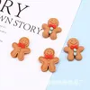 Dekoracje świąteczne 10pcs piernik Man Charms Kawaii Desin Wiselant do bransoletki bransoletki brelok do majsterkowania biżuterii dla dzieci