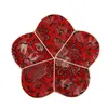 Table Runner Vintage Chinese Style Tea Cup Cotton Blend Luxury Insulation Silk Brocade Dining Mat Kitchen Accessories