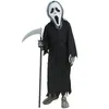 Special Occasions Halloween Horror Screaming Ghost Costume Kid Terrible Black Robe Dress Up Devil Dark Messenger Scythe Cosplay Set Mask 230818