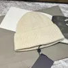 Mütze/Schädelkappen Wolle Strick Beanie Hut handgefertigte Männer Damen warme Winterschädelkappen Schwarz Z230818