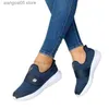 Kledingschoenen 2023 schoenen voor vrouwen ademende mesh gebreide casual sneakers comfortlicht gevulkaniseerde schoen slip-on vrouwelijke schoenen zapatos mujer t230818