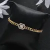 Charm Bracelets Hiphop Iced Out Cuban Links STACK BRACELET Jewelry For Women Wedding Party Cubic Zircon Aretes De Mujer Modernos B102