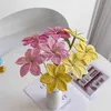 Decorative Flowers Wreaths Crochet Small Lily Bouquet Artificial Hand-Knitted Gifts For Home Room Table Decoration Vase Flower Arrangement Supplies HKD230818